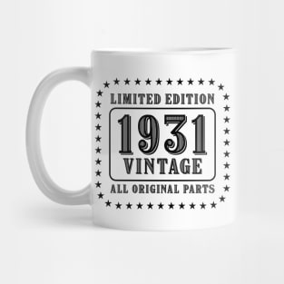 All original parts vintage 1931 limited edition birthday Mug